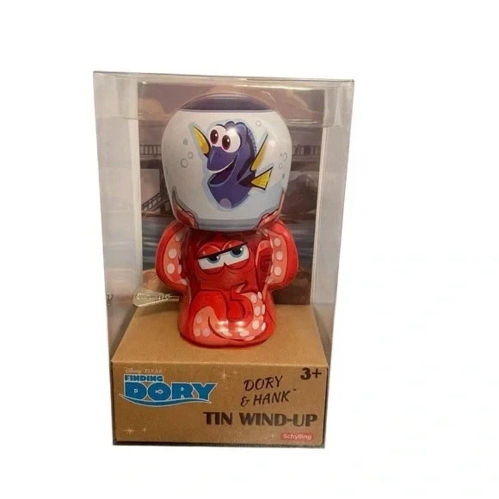 Disney Pixar Finding Dory and Hank Tin Wind-Up Toy Schylling New In Box